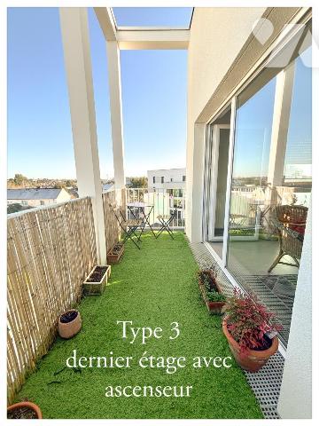 Appartement de type 3 avec stationnement 