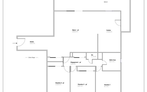 Appartement à vendre    4 pièces • 85 m2 Villefranche-sur-Saône