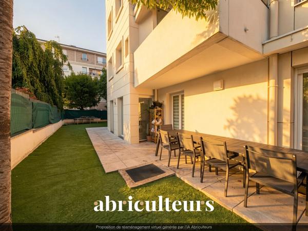 Appartement familial lumineux de 94 m² avec jardin de 113 m² et grande terrasse Résidence récente et sécurisée à Drancy
