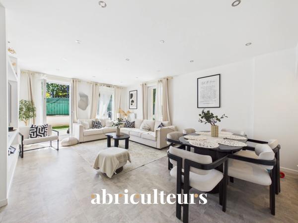 Appartement familial lumineux de 94 m² avec jardin de 113 m² et grande terrasse Résidence récente et sécurisée à Drancy