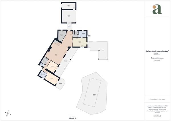 Prestigieuse maison T8 de 233m² sur un terrain de 6700m² avec piscine à Rognes 13840