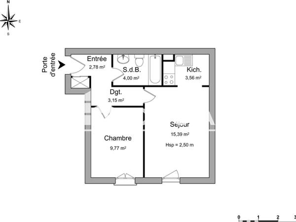 Location Appartement 2 pièces 38.65 m² - 68 RUE GABRIEL PERI Chartres 28000