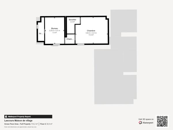 Lascours – Maison de village T4 avec jardin, terrasse et stationnement