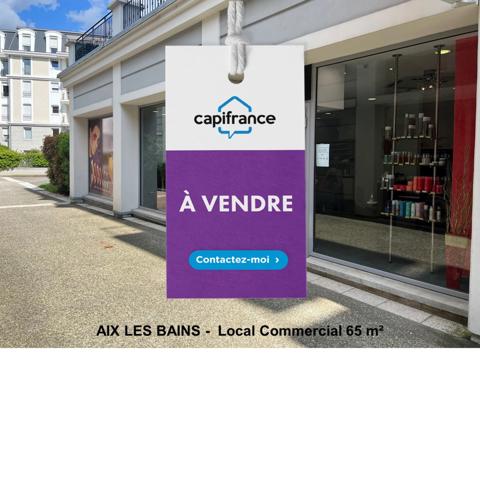 Dpt Savoie (73), à vendre AIX LES BAINS Local commercial 65 m²