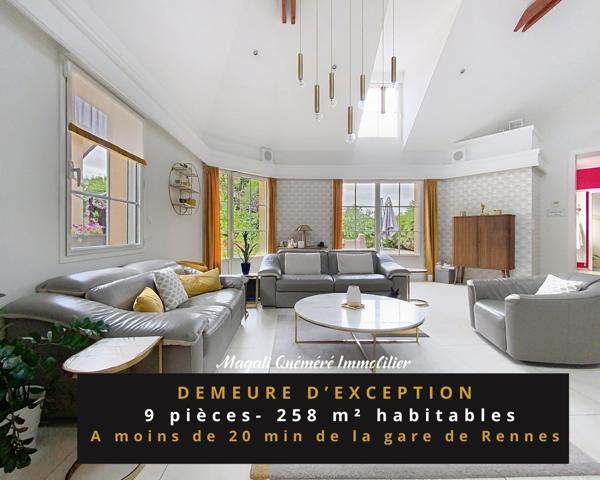 Montfort-sur-Meu (35160) DEMEURE D'EXCEPTION à moins de 20 min de Rennes gare.