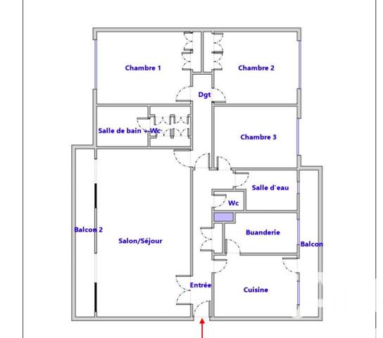 Appartement à vendre 4 pièces 144 m² Montpellier