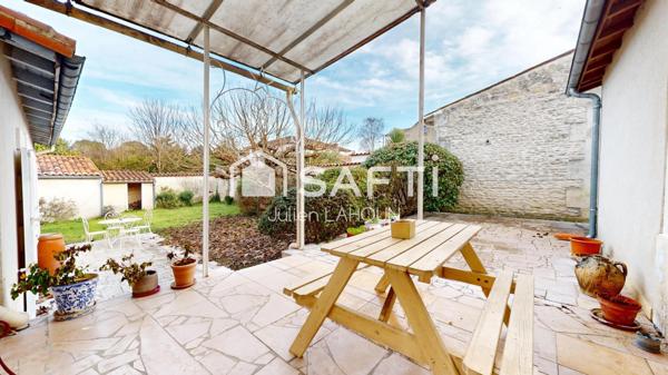 Maison louée, 2 chambres, grand jardin et parking