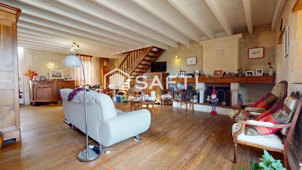 Maison louée, 2 chambres, grand jardin et parking