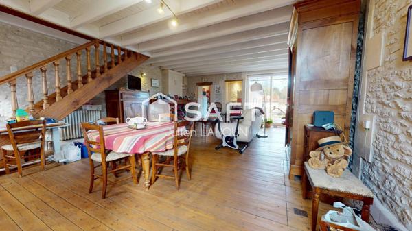 Maison louée, 2 chambres, grand jardin et parking