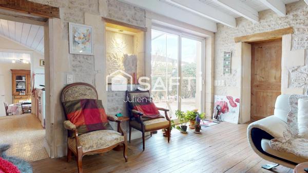 Maison louée, 2 chambres, grand jardin et parking