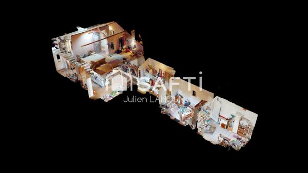 Maison louée, 2 chambres, grand jardin et parking