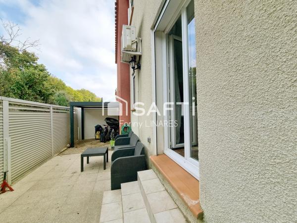 Villa sans travaux, 3 chambres, garage, extérieurs