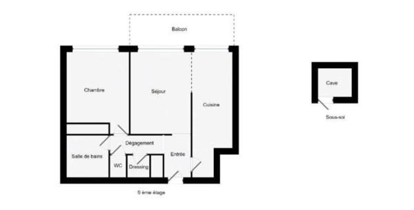 PARIS XIXe - Appartement 2 pièces - Secteur Crimée
