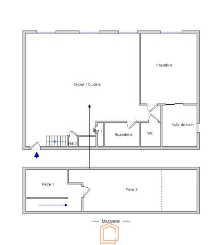 Duplex 3 pièce(s) 2 chambre(s) 80 m²