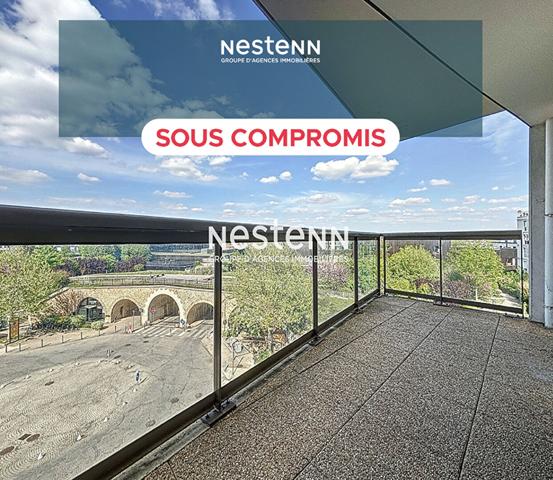 ISSY LES MOULINEAUX - FORT D'ISSY - Vente appartement 3 pièces de 59,50 m² avec un balcon de 8,80 m²