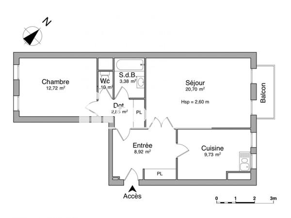 Location Appartement 2 pièces 59.4 m² - 10 RUE ANCIENNE COMEDIE Poitiers 86000