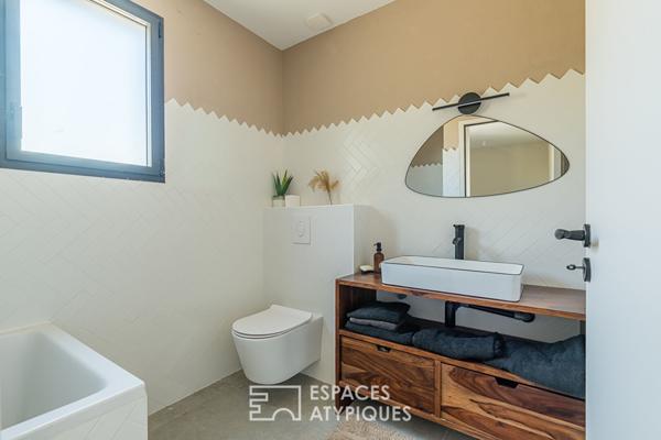 Maison d’architecte avec piscine et garage