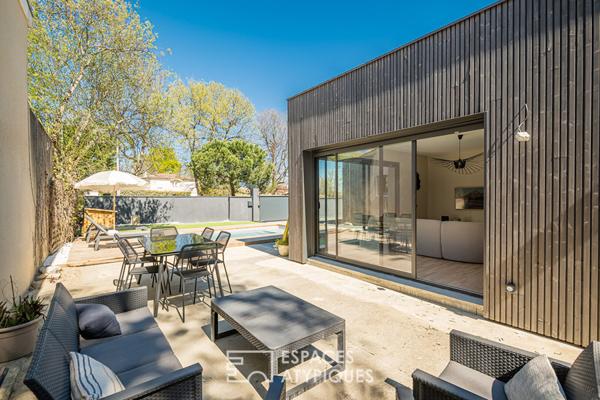 Maison d’architecte avec piscine et garage