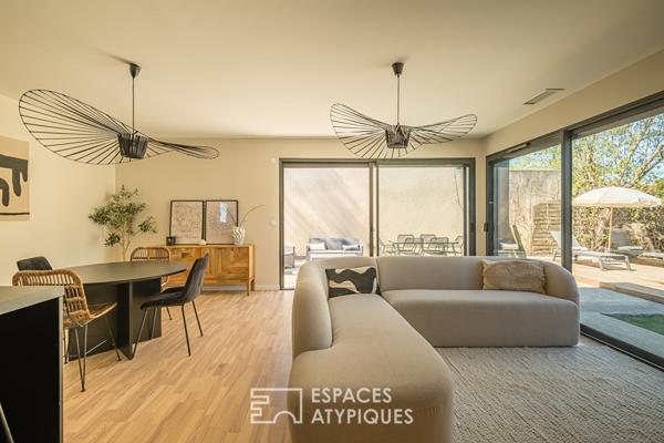 Maison d’architecte avec piscine et garage