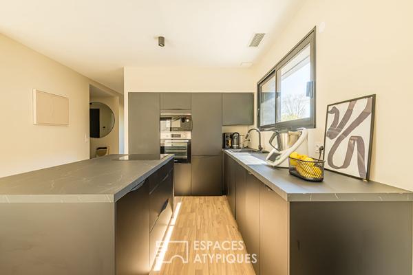 Maison d’architecte avec piscine et garage