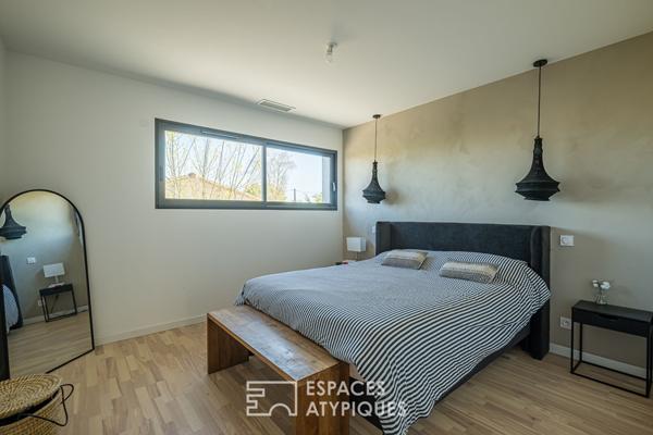 Maison d’architecte avec piscine et garage