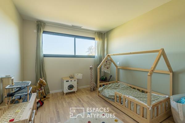 Maison d’architecte avec piscine et garage