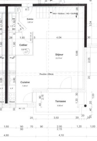 TOURNON - T4 EN DUPLEX AVEC GARAGE - 89.89 M2