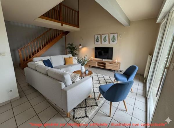 TOURNON - T4 EN DUPLEX AVEC GARAGE - 89.89 M2