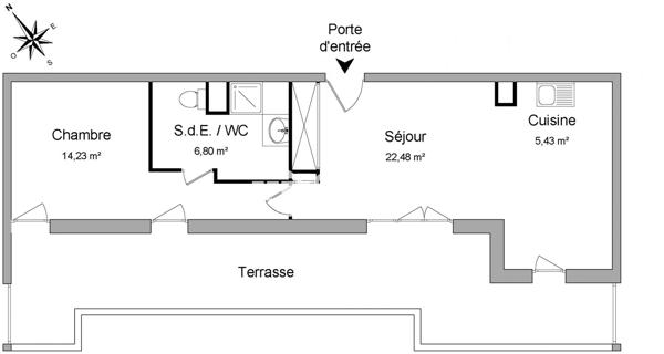 Location Appartement 2 pièces 48.94 m² - Ermont 95120
