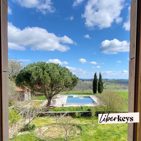 Authentique corps de ferme du Ségala avec cour intérieure – 6 hectares – potentiel gîtes exceptionnel