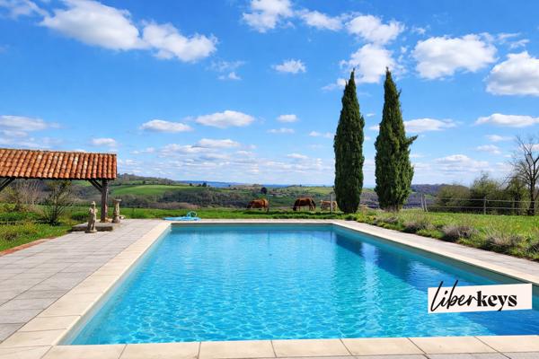 Authentique corps de ferme du Ségala avec cour intérieure – 6 hectares – potentiel gîtes exceptionnel