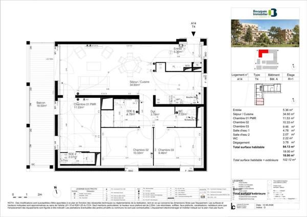 Appartement à vendre 4 pièces 83 m² Bordeaux