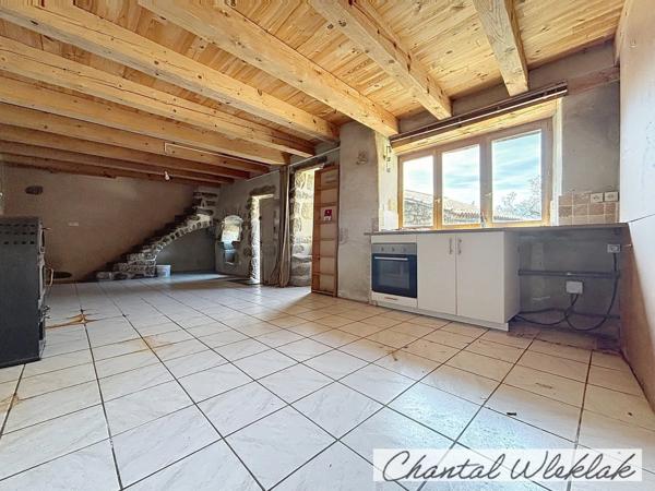 Maison en pierre à vendre (07) d'env 66 m2 hab - Terrain 432 m2