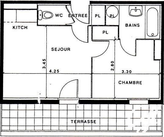 Appartement T1B NANTES L Eraudière 570 Euros