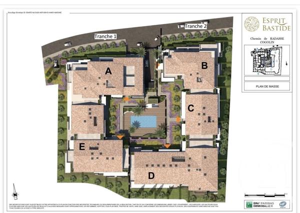 Appartement F4 à vendre  4 pièces - 82,76 m 2   COGOLIN  - 83