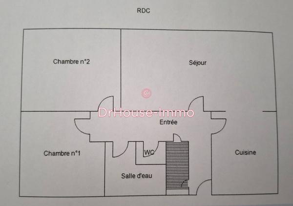 Maison à vendre 3 pièces de 72 m²