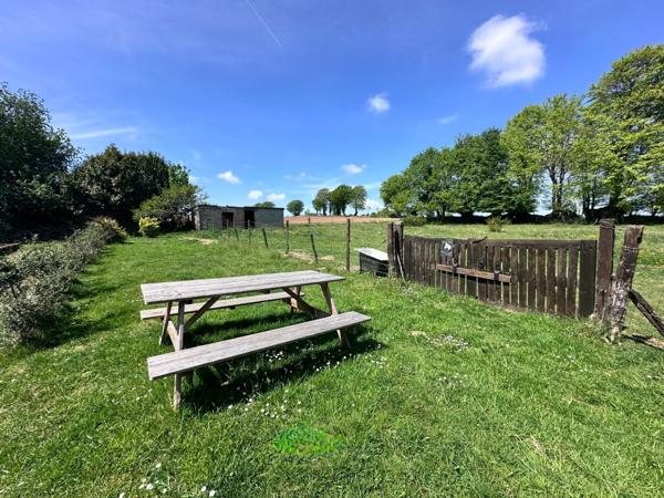 Maison en pierre de 244 m2 habitables avec chambres d'hôtes et 8500 m2 terrain à vendre CHAMP DU BOULT (14)