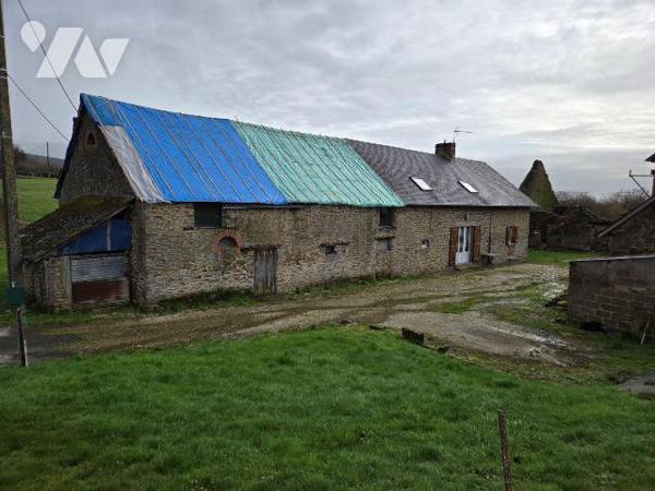 MARCILLE-LA-VILLE - en campagne, maison en pierres avec dépendances et terrain à finir de rénov...