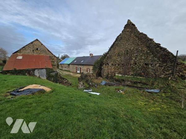 MARCILLE-LA-VILLE - en campagne, maison en pierres avec dépendances et terrain à finir de rénov...