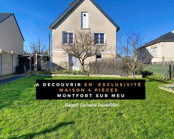Montfort-sur-Meu (35160) Maison 4 pièces Montfort à rénover - Quartier recherché