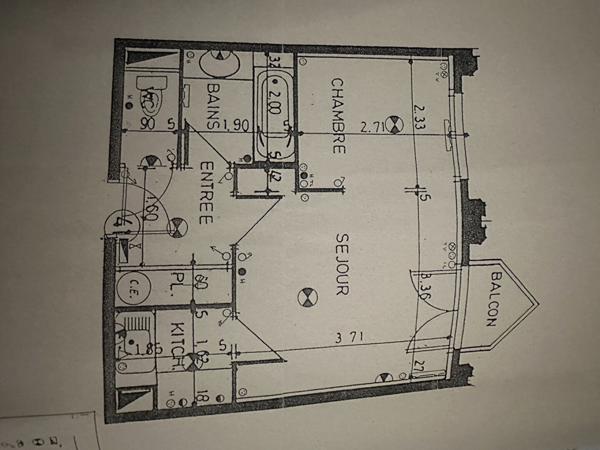 Appartement 1 pièce(s) 1 chambre(s) 31 m²