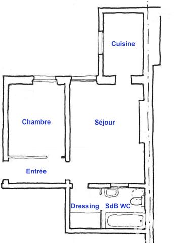 Appartement à vendre 2 pièces 37 m² Paris 20