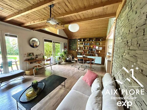 Coup de cœur à Tresserve : magnifique maison individuelle 4 pièces, sur terrain plat d'exception constructible de 2 288 m², accès lac à pied