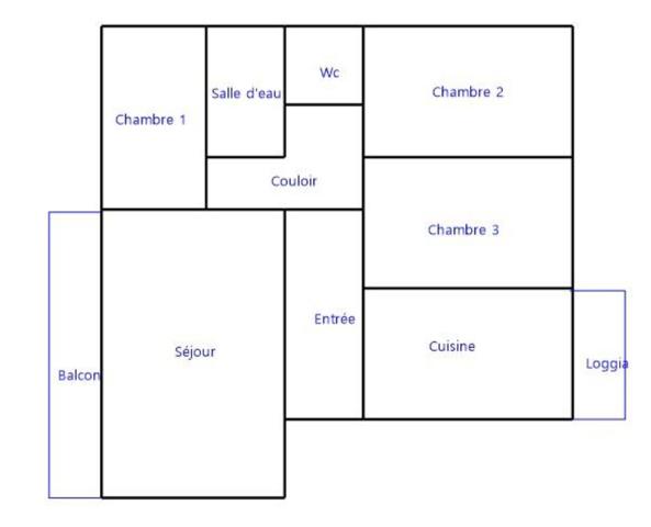 A LOUER - Appartement T4 - 3 chambres 77m²  balcon loggia à Marseille13009