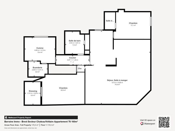 Vente appartement à Brest, 5 pièces 162.8m²