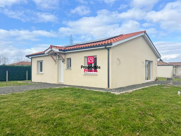 Maison de plain-pied - 3 chambres - jardin