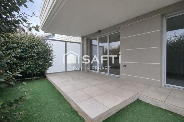 T3 rez-de-jardin avec vue Rocher de Roquebrune