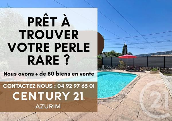 Maison à vendre  4 pièces - 97,14 m 2   GRASSE  - 06