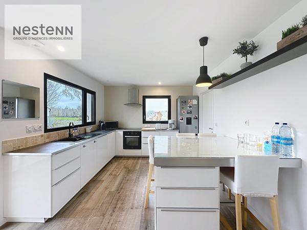 À Vendre - Superbe Maison Contemporaine de 2016 à La Forêt-Fouesnant - Pays Fouesnantais - Vie de plain pied - 700 m2 de terrain