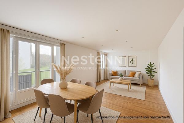 Brest : Secteur Dourjacq bel appartement avec balcon et 3 chambres